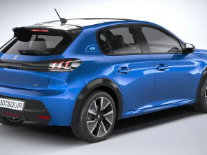 Peugeot E-208 2020 3D Model