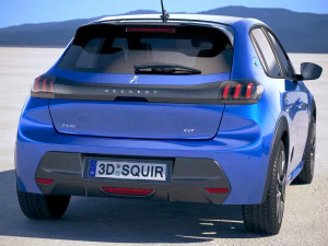 Peugeot E-208 2020 vray 3D Model