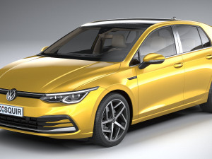 Volkswagen Golf 2020 3D Model