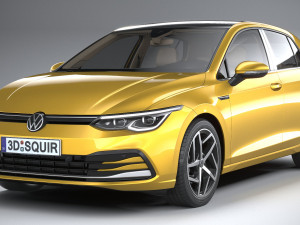 Volkswagen Golf 2020 3D Model