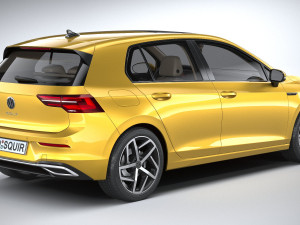 Volkswagen Golf 2020 3D Model