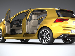 Volkswagen Golf 2020 3D Model