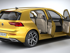 Volkswagen Golf 2020 3D Model