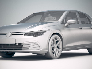 Volkswagen Golf 2020 3D Model
