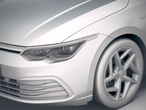 Volkswagen Golf 2020 3D Model
