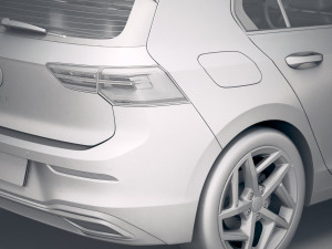 Volkswagen Golf 2020 3D Model