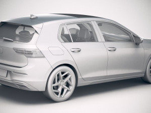 Volkswagen Golf 2020 3D Model