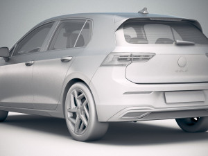 Volkswagen Golf 2020 3D Model