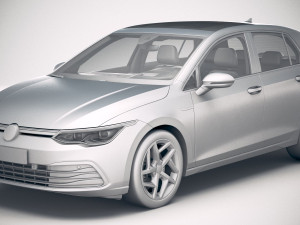 Volkswagen Golf 2020 3D Model