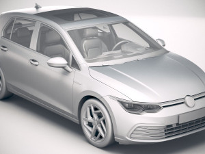 Volkswagen Golf 2020 3D Model