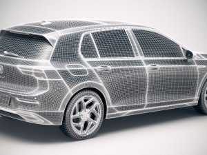 Volkswagen Golf 2020 3D Model