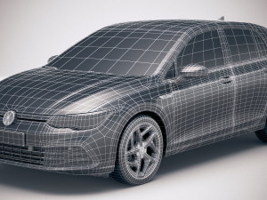 Volkswagen Golf 2020 3D Model