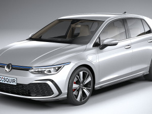 Volkswagen Golf GTE 5-door 2020 3D मॉडल