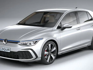 Volkswagen Golf GTE 5-door 2020 3D Model