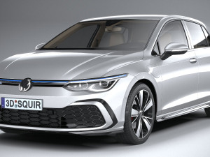 Volkswagen Golf GTE 5-door 2020 3D मॉडल
