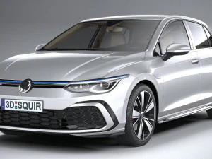 Volkswagen Golf GTE 5-door 2020 3D Model