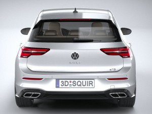Volkswagen Golf GTE 5-door 2020 3D मॉडल