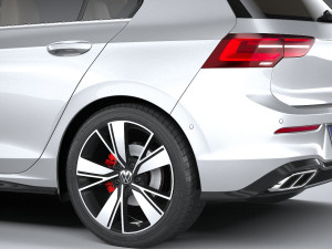 Volkswagen Golf GTE 5-door 2020 3D मॉडल