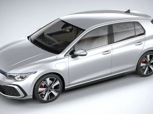 Volkswagen Golf GTE 5-door 2020 3D Model
