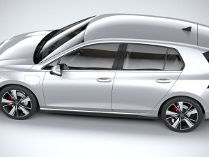 Volkswagen Golf GTE 5-door 2020 3D मॉडल