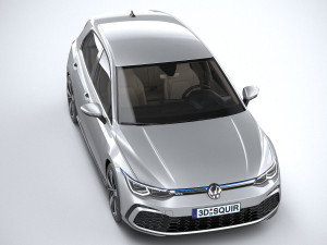Volkswagen Golf GTE 5-door 2020 3D मॉडल