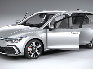 Volkswagen Golf GTE 5-door 2020 3D मॉडल