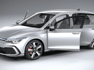 Volkswagen Golf GTE 5-door 2020 3D Model