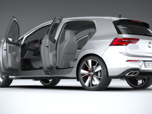 Volkswagen Golf GTE 5-door 2020 3D मॉडल