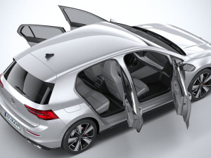 Volkswagen Golf GTE 5-door 2020 3D मॉडल
