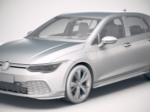 Volkswagen Golf GTE 5-door 2020 3D मॉडल