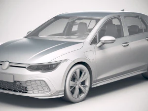 Volkswagen Golf GTE 5-door 2020 3D Model
