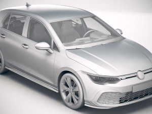 Volkswagen Golf GTE 5-door 2020 3D मॉडल