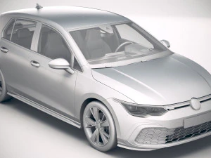 Volkswagen Golf GTE 5-door 2020 3D Model