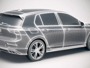 Volkswagen Golf GTE 5-door 2020 3D Model