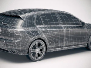 Volkswagen Golf GTE 5-door 2020 3D Model