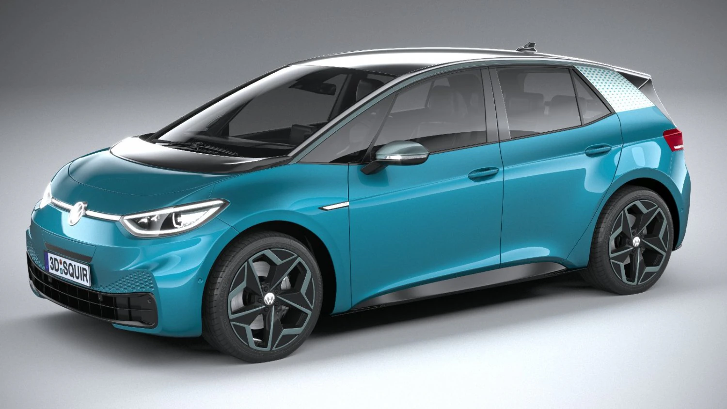 Volkswagen ID3 2020 3D Model .c4d .max .obj .3ds .fbx .stl .blend 