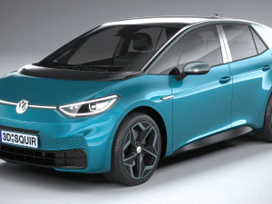 Volkswagen ID3 2020 3D Model
