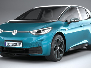 Volkswagen ID3 2020 3Dモデル