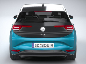 Volkswagen ID3 2020 3Dモデル