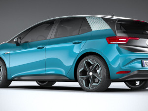 Volkswagen ID3 2020 3Dモデル