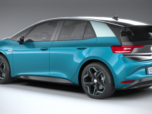 Volkswagen ID3 2020 3Dモデル