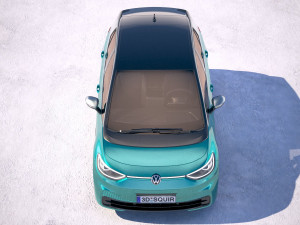 Volkswagen ID3 2020 vray Modelo 3D