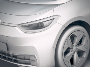 Volkswagen ID3 2020 vray Modelo 3D
