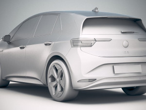 Volkswagen ID3 2020 vray Modelo 3D