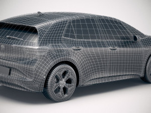 Volkswagen ID3 2020 vray Modelo 3D