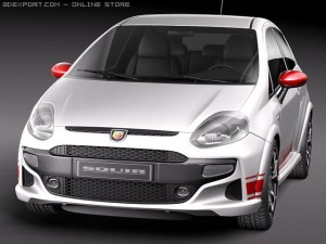 Fiat Punto Abarth 2011 Modello 3D