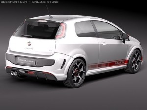 Fiat Punto Abarth 2011 Modello 3D