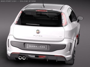 Fiat Punto Abarth 2011 Modello 3D