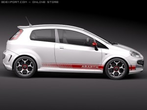 Fiat Punto Abarth 2011 Modello 3D