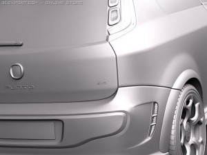 Fiat Punto Abarth 2011 Modello 3D